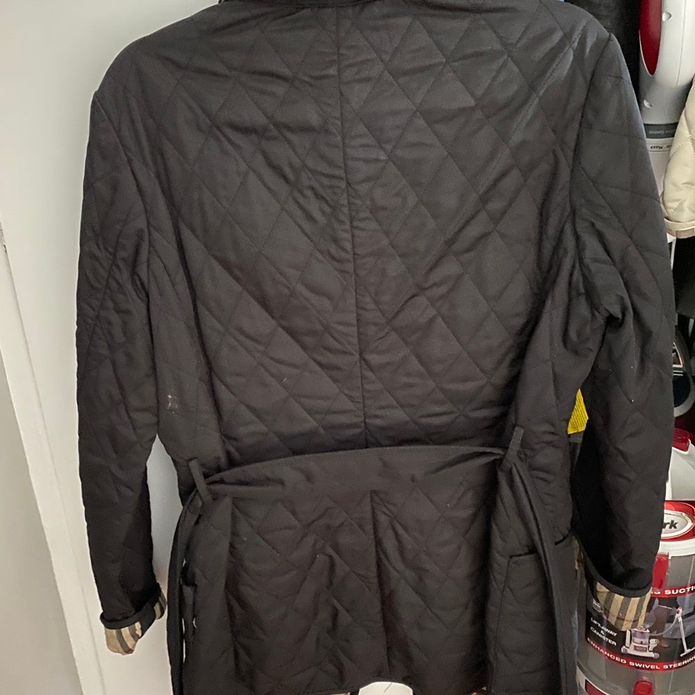 Auth Burberry Light Weight Diamond Quilted Coat